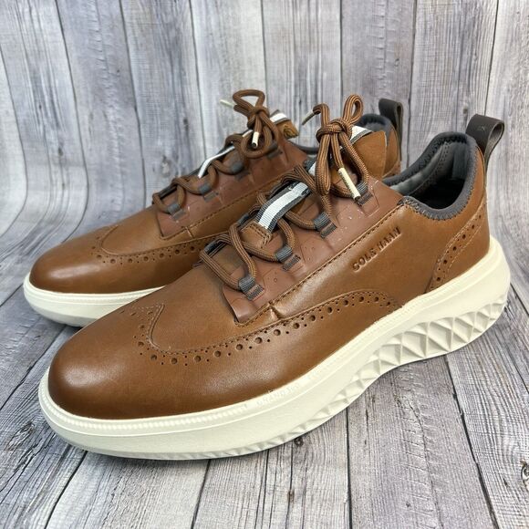 Cole Haan Zerogrand Work from Anywhere Oxford, Wingtip British Tan Men’s 9.5 W - Picture 5 of 11